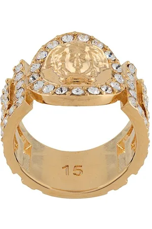 VERSACE La Medusa crystal-embellished ring