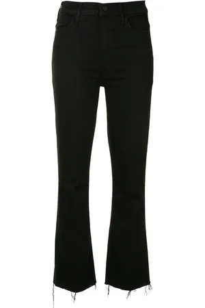 Mother Hustler ankle-crop kick flare jeans