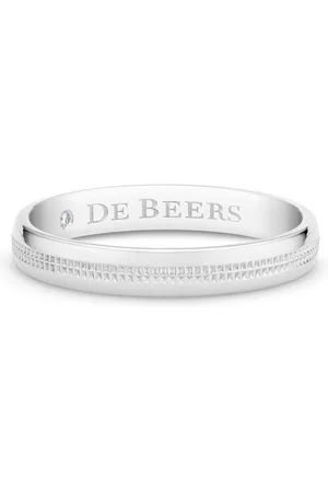 De Beers Engraved-logo ring