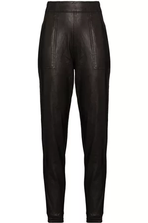 Spanx Ike faux-leather track pants