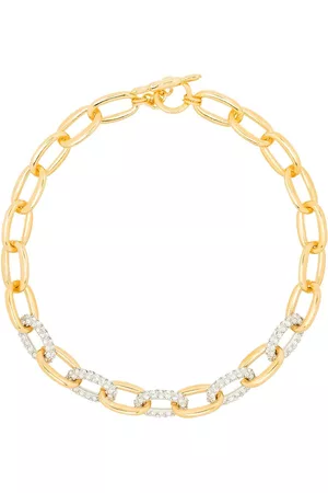 Kenneth Jay Lane Women Necklaces - Crystal-embellished chain-link necklace