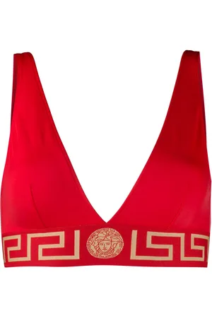 VERSACE Greca Border bikini top
