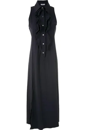 AMIR SLAMA Ruffle-trim maxi dress