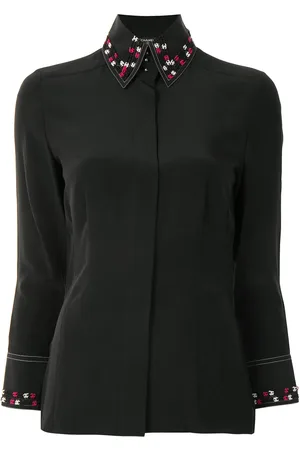 CHANEL 2004 CC appliqu??s shirt