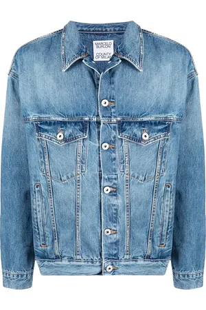 MARCELO BURLON Logo patch denim jacket