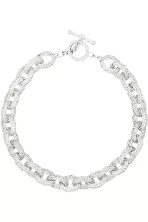 Kenneth Jay Lane Women Necklaces - Crystal-embellished oval-chain necklace