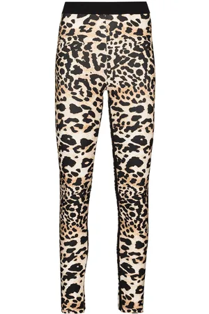 Paco rabanne Leopard print stretch-fit leggings