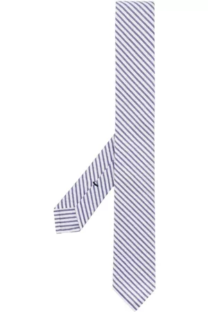 Thom Browne Classic Necktie In Navy Seersucker
