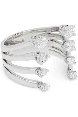 DELFINA DELETTREZ 18kt white gold diamond Dots ring