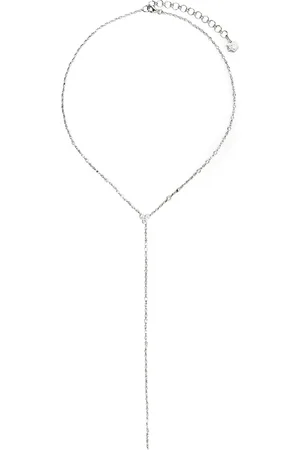 Shay 18kt white gold diamond Infinity Y necklace