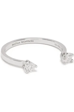 DELFINA DELETTREZ 18kt white gold diamond Dots ring