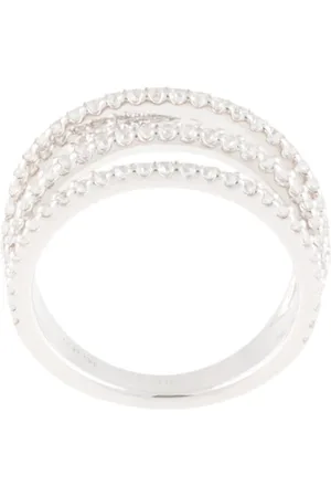 APM Monaco Chunky Pavé Embellished Ring - Farfetch