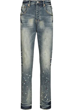 Purple Brand Vintage Spotted tapered-leg jeans