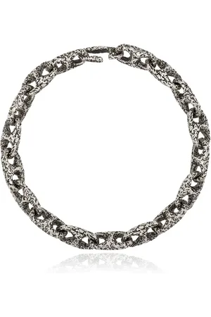 M. COHEN Hammered chain-link bracelet