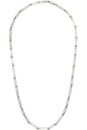 M. COHEN Sterling rectangular-link necklace