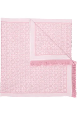 Salvatore Ferragamo Gancini jacquard knitted scarf