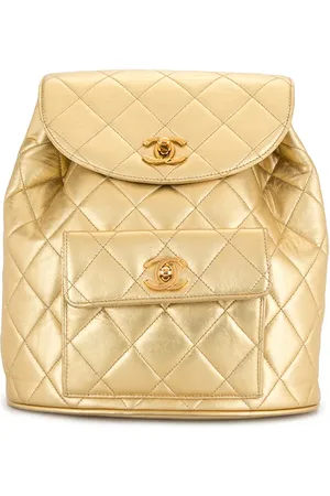 CHANEL 1992 CC diamond-quilted backpack