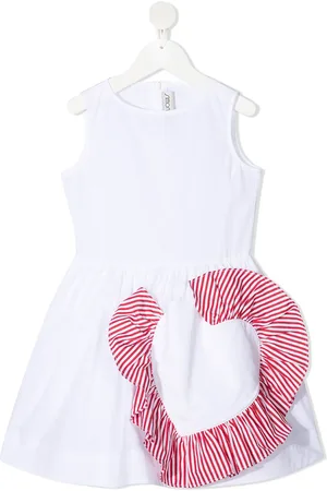 Simonetta Sleeveless cotton A-line dress