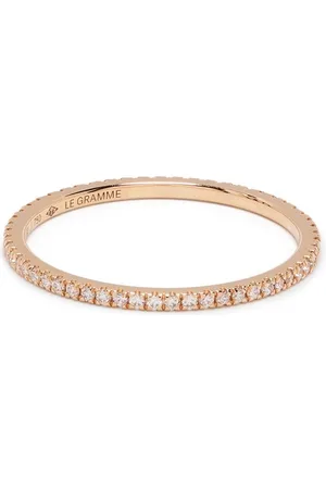 Le Gramme 18kt gold 1g diamond pavé ring