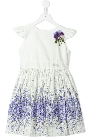 Lesy Floral-print logo-detail dress