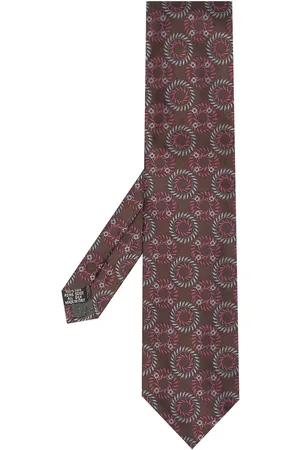 Saint Laurent 1990s geometric pattern silk scarf