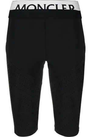 Moncler Logo waistband perforated cycling shorts
