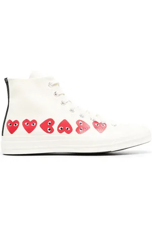 Converse Chuck 70 Hi "Multi Hearts White" sneakers