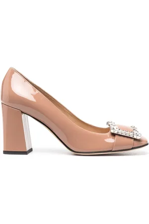 Sergio Rossi Embellished patent pumps