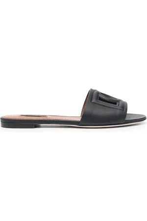 Dolce & Gabbana DG Millennials leather slides