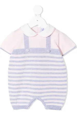 SIOLA Striped short-sleeve rompers