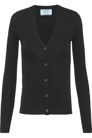 Prada V-neck cashmere-silk cardigan