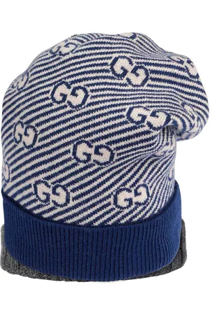 Gucci Boys Beanies - GG intarsia-knit beanie hat