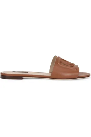 Dolce & Gabbana DG Millennials leather slides
