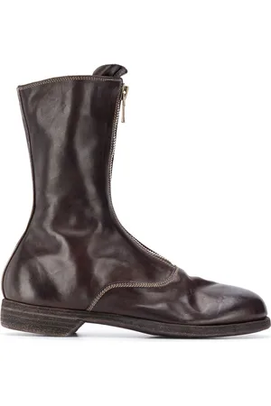 GUIDI Front-zip ankle boots