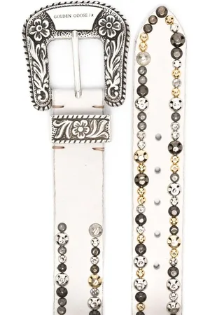 Golden Goose Lace stud-embellished belt
