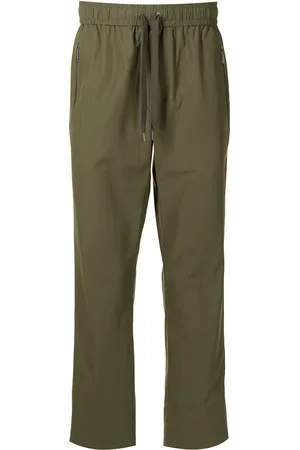 Ports V Side stripe straight-leg track pants