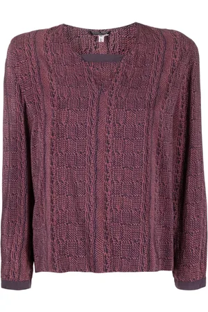 Giorgio Armani 1990s abstract print blouse