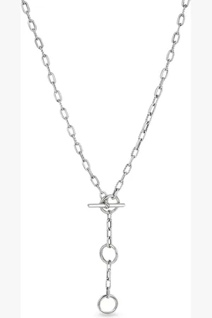 David Yurman 3mm 3-ring chain necklace
