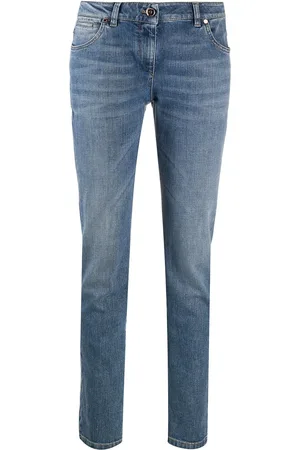 Brunello Cucinelli High-rise straight leg jeans