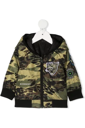 Givenchy Camouflage-print hooded jacket