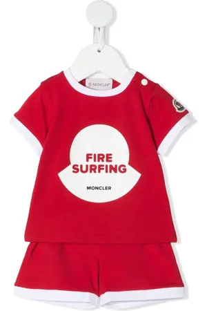 Moncler Fire surfing-print short set