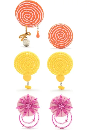 AMIR SLAMA 3 pair earring set