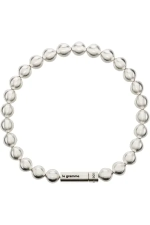 Le Gramme Le 47g brushed bead bracelet