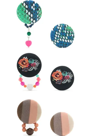 AMIR SLAMA 3 pair earring set