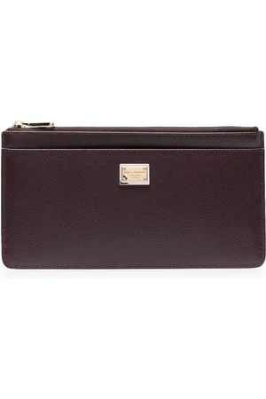 Dolce & Gabbana Logo-tag zip-up card holder