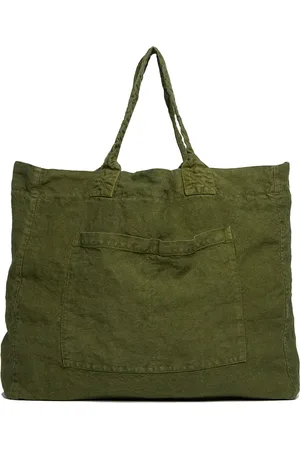 ONCE MILANO Weekend linen tote bag