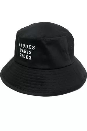 Etudes Logo-print cotton bucket hat