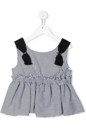 MONNALISA Striped pleated vest