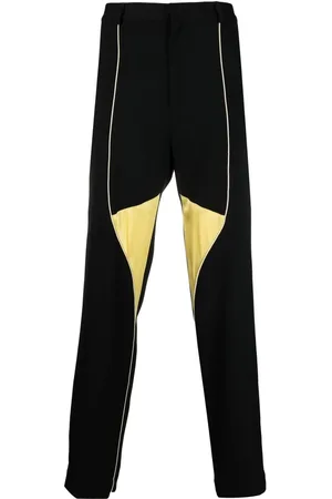WALES BONNER Colour-block straight trousers