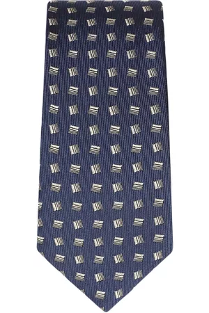 Dolce & Gabbana Men Bow Ties - Geometric-print silk tie